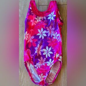Snowflake Designs Little Girls Dance Gymnastics Leotard Pink Purple White Sz M